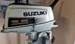 Side profile of Suzuki 3.5hp